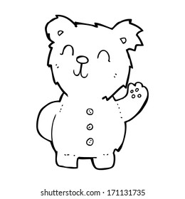 oso de peluche de caricatura