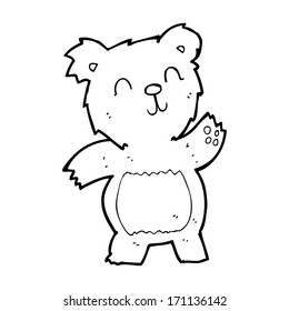 oso de peluche de caricatura