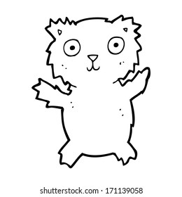 oso de peluche de caricatura