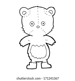 oso de peluche de caricatura