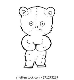 oso de peluche de caricatura