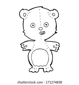 oso de peluche de caricatura