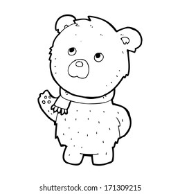 oso de peluche de caricatura