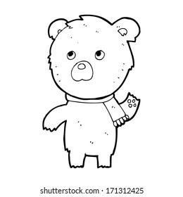 oso de peluche de caricatura