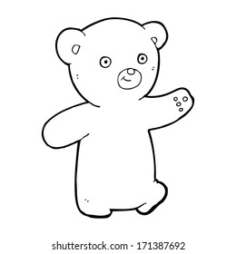 oso de peluche de caricatura