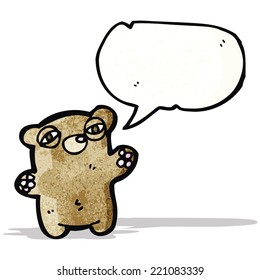 oso de peluche de caricatura