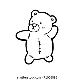 oso de peluche de caricatura