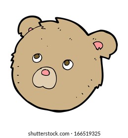 Cartoon Teddy Bear Face Stock Vector (Royalty Free) 166519325 ...