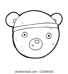 caricatura de osito de peluche