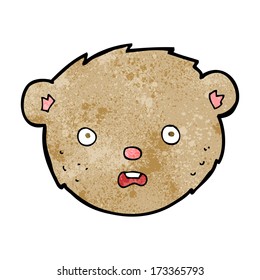 cartoon teddy bear face