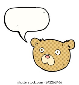cartoon teddy bear face