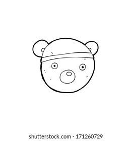 sombrero de oso de peluche de caricatura