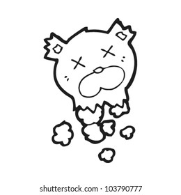 cartoon teddy bear head