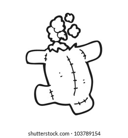 cartoon teddy bear with missing head