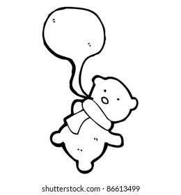 oso de peluche con bufanda