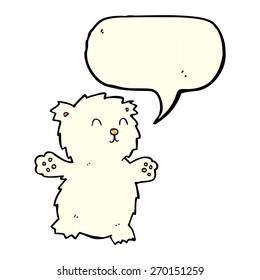 Teddybär mit Sprachblase