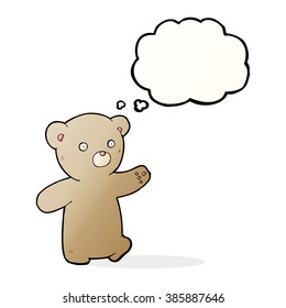 Teddybär mit Denkblase