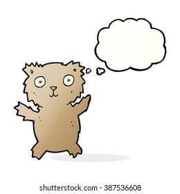 Teddybär mit Denkblase