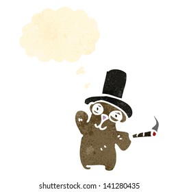 cartoon teddy bear with top hat