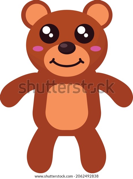 Cartoon Teddy Bear\
Toy for Kids Game Isolated on a White Background for Children\
childhood preschool\
Vector