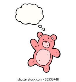 cartoon teddy bear waving