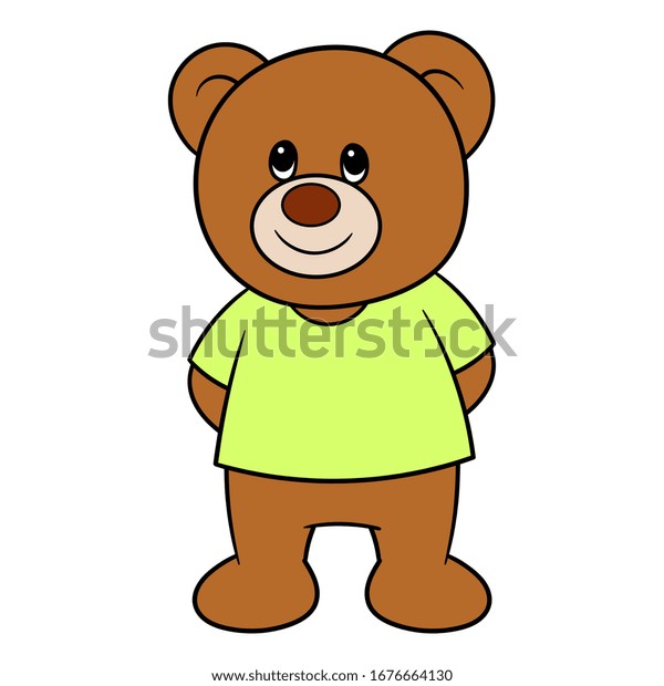 teddy bear wearing t shirt