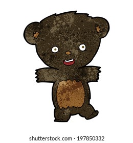 caricatura de osito negro