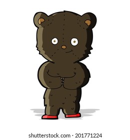 caricatura de osito negro