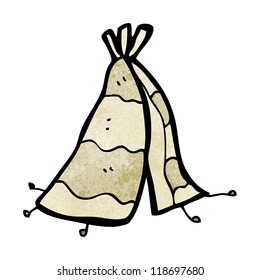 cartoon teepee tent