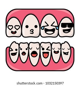cartoon teeth icon image
