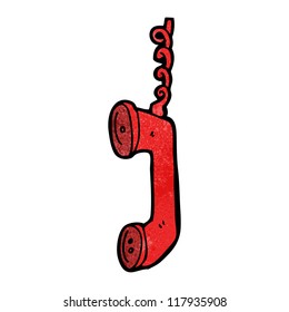 receptor de teléfono de dibujos animados