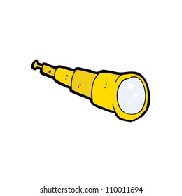 telescopio de dibujos animados