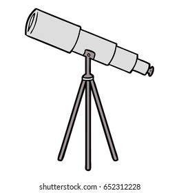 Similar Images, Stock Photos & Vectors of Vector telescope, cartoon