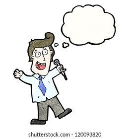 cartoon television presenter