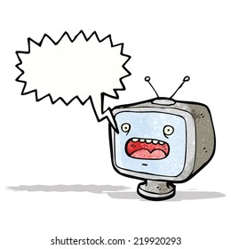 cartoon television set  