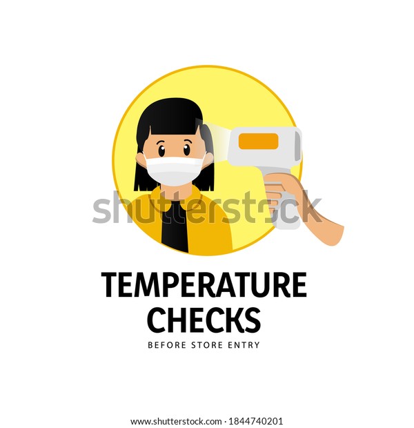 Cartoon temperature checks kid girl design for\
store and market