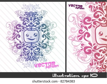 cartoon template. Vector Illustration