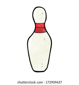 cartoon ten pin bowling skittle