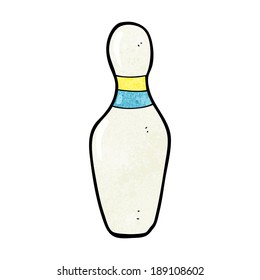cartoon ten pin bowling skittle