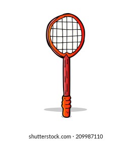 raqueta de tenis de dibujos animados