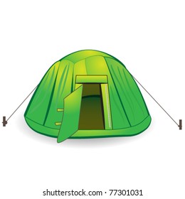 cartoon tent - eps10