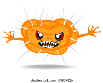 cartoon terrible monster.vector 6