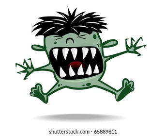 cartoon terrible monster.vector 8