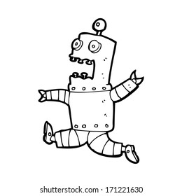 robot aterrorizado