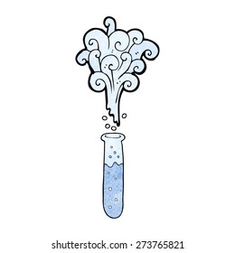 tubo de prueba de dibujos animados