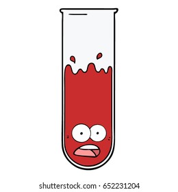 cartoon test tube