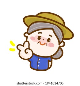 Cartoon Thai Famer Character Vector
