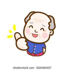 Cartoon Thai Farmer Character Vector.	