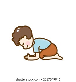Cartoon Thai Kids character vector.		