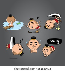 Cartoon Thailand boy vector 